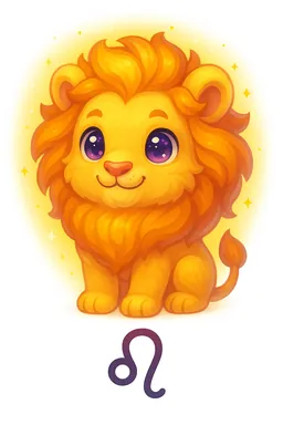 Zodiac illustration for Leo